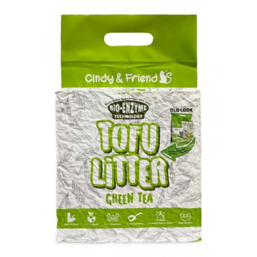 Cindy & Friends 綠茶味豆腐砂 Tofu Litter (Green Tea) - 2.8KG Cindy & Friends 綠茶味豆腐砂 Tofu Litter (Green Tea) - 2.8KG